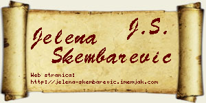Jelena Škembarević vizit kartica